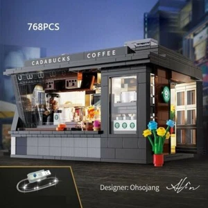 Coffee Shop Creator Expert Building blocks Set 768 Pieces with Light ABS Plastic - Picture 1 of 11