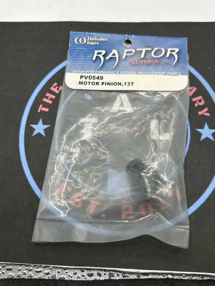 Thunder Tiger. Raptor. PV0549 Motor Pinion 13T - Image 1 of 1