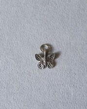 Beaucoup Designs Butterfly Charm, Silver Plated Pewter Made In USA $13 retail 