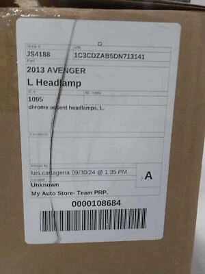 Conjunto de faros izquierdos usados se adapta a: Dodge Avenger 2013 faros de acento cromados Le Foto 1 de 4