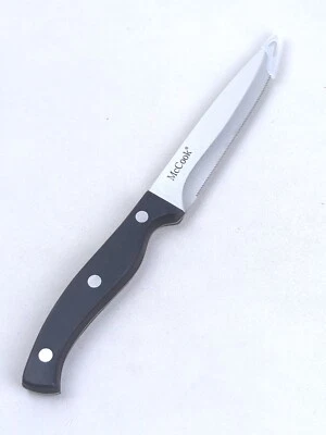 McCOOK 4.5" STEAK Knife, Stainless Blade, Stainless, Triple-Rivet Handle, MC25A