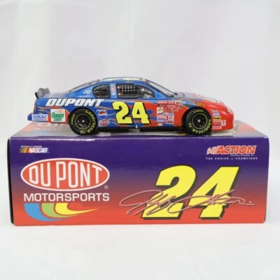 1/24 ACTION RCCA #24 DUPONT 2001 JEFF GORDON CWB BANCO DE JANELA TRANSPARENTE 1/3456# - Imagem 1 de 4