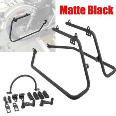 Kit de soportes de montaje de conversión de alforja para Harley Sportster 883 1200 2004-2014 Foto 1 de 4