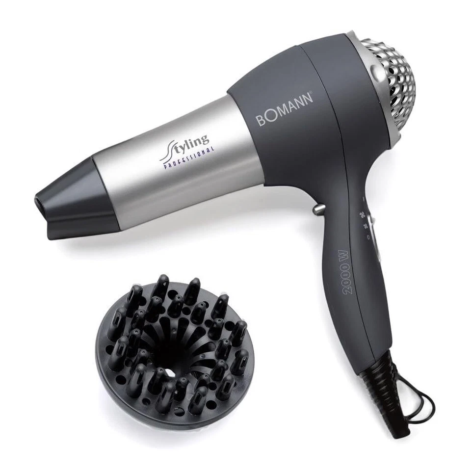 HTD 889 CB - Sèche - cheveux professionnel - 2000 W - Gris/Noir - Imagem 1 de 4