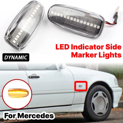 Per Mercedes-Benz W202 W210 W208 R129 R170 W638 W901 Indicatore di direzione laterale - Immagine 1 di 4
