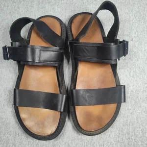 Dr. Martens Sandalen Herren Größe 8 schwarz Lederriemen Knöchelschnalle AirWair Sohle - Bild 1 von 10