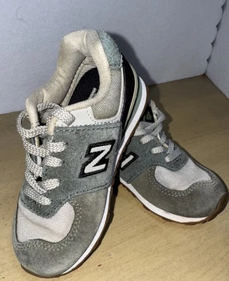 New Balance 574 Suede Shoes Size 7 Kids - Image 1 of 4