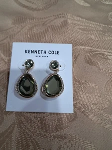 Kenneth Cole NY~ LÁGRIMA COLGANTE ~ Pendientes perforados~ FIRMADOS - Imagen 1 de 5
