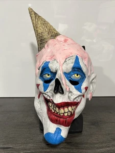 Geist Halloween Eistüte Clown Maske - Bild 1 von 4