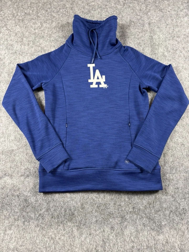 Pullover pequeño para mujer LA Dodgers - delantero 47 oficial MLB - agujeros para el pulgar Foto 1 de 4