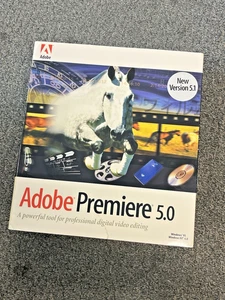 Adobe Premiere 5.0 / 5.1 2 CD And Serial Numbers For Windows / Macintosh - Picture 1 of 8