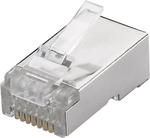 Wtyczka RJ45, ekranowana CAT 6 STP; wtyczka RJ45, CAT 6 STP ekranowana - do okrągłych - Zdjęcie 1 z 2