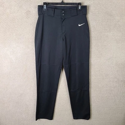 Pantalones de béisbol Nike para hombre medianos negros ropa deportiva deportiva poliéster Foto 1 de 4