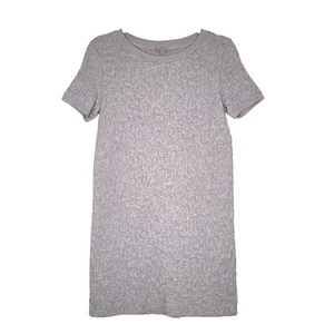Abito Cos Grigio XS Textured Shift Mini Abito Misto Cotone Maniche Corte Preloved - Foto 1 di 8