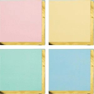Pastel Celebrations Drinks Napkins - Pack of 16 - Picture 1 of 7
