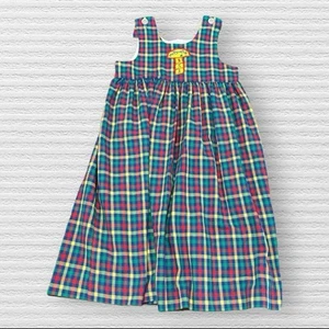 Kelly’s Kids Vintage School Dress Plaid Hopscotch Size 6x - Picture 1 of 4