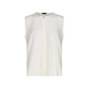 ATM ANTHONY THOMAS MELILLO Silk Charmeuse Blouse Chalk Ivory White Size XS Chic - Picture 1 of 19