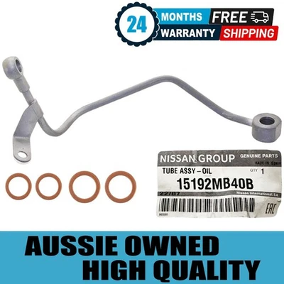 Genuine Turbo Charger Oil Feed Pipe With Gaskets For Mitsubishi ASX 4N13 1.8L - image 1 of 4