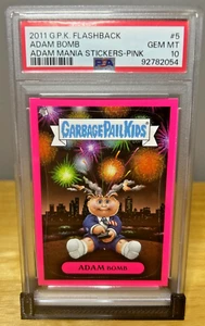 ADAM BOMB 2011 GARBAGE PAIL KIDS FLASHBACK PINK PARALLEL #5 ADAM MANIA PSA 10 - Picture 1 of 2