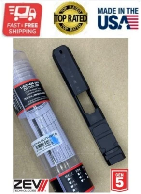 New ZEV Technologies For Glock 19 Gen 5 Duty Slide w/ Holosun 509T Cut - Black