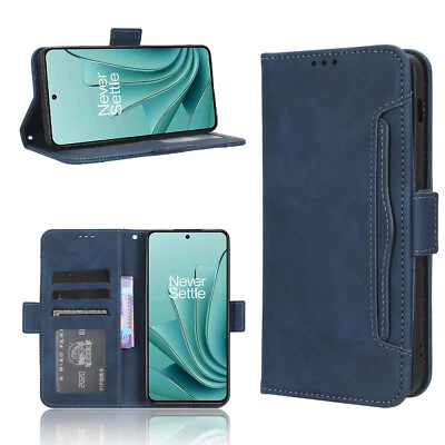For OnePlus Nord 5 4 3 5G Retro Leather Card Holder Wallet Case+Screen Protector - Image 1 of 4