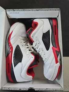 Size 12 - Air Jordan 5 Retro 2016 Low Fire Red - Picture 1 of 6