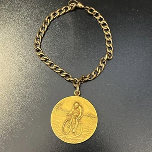 Vintage 1920s 1 Mile Bicycle  Boys Award Medal - Picture 1 of 2