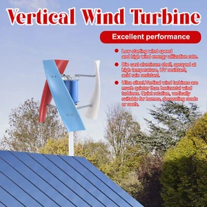 Vertical Axis Wind Turbine Generator 3000W Power Windmill W/ Controller 24V - Picture 1 of 11
