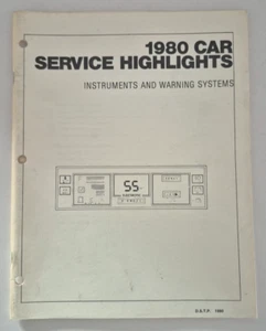 1980 Ford Service Highlights Instruments and Warning Systems - Picture 1 of 4