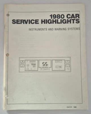 1980 Ford Service Highlights Instruments and Warning Systems - Image 1 of 4
