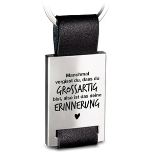 Leder Schlüsselanhänger mit Gravur "Du bist großartig" - Beste Freundin Geschenk - Bild 1 von 6