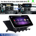 For Mercedes Benz GLK X204 2008-2012 12.3&quot; Android 12 Carplay Wifi Car Radio GPS