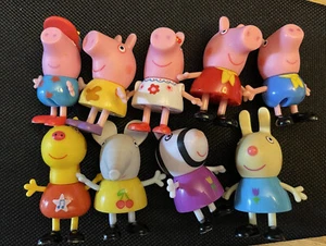 PEPPA PIG Figure Character Toys (9) pcs Peppa Family & Friends Used Elephant - Picture 1 of 6