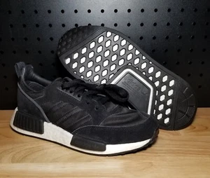 Adidas Originals Boston Super X R1 Boost Black Shoes Men's Sz 5 Sneakers EE3654 - Picture 1 of 6