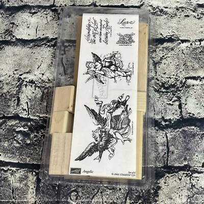 Stampin’ Up! Juego de 6 sellos ángeles temporada de paz ANGELIC 2003 sin montar goma Foto 1 de 4
