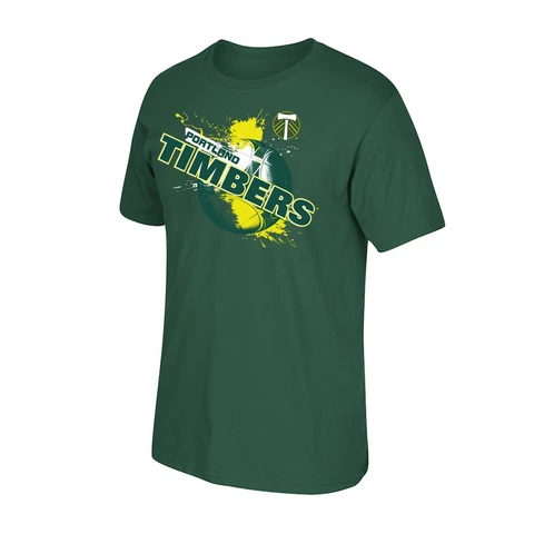 Portland Timbers MLS Licensed Men's "Striker" Dark Green Short Sleeve T-Shirt Cover