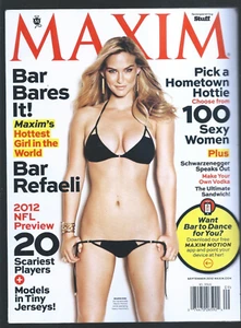 MAXIM MAGAZINE FOR MEN Sept 2012 BAR REFAELI Hometown Hotties Newsstand No Label - Picture 1 of 2