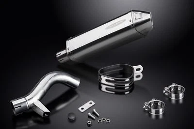 Silenciador rechoncho Delkevic 13" acero inoxidable triple ovalado - BMW R1200GS - 2004-2009 escape Foto 1 de 2