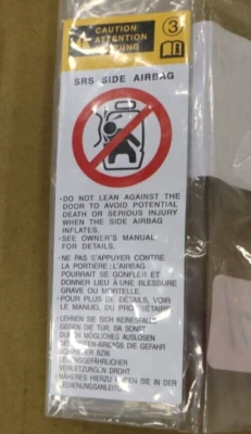 NEW OEM Genuine Toyota SCION Air Bag Label 74596-53010 - Image 1 of 4