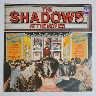 THE SHADOWS - 'The Shadows At The Movies' 12" Vinyl LP Record AUST. PRESSING - Image 1 of 4