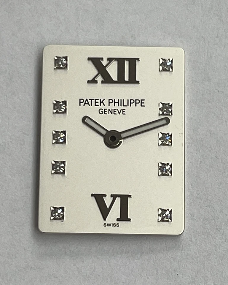 Patek Philippe Twenty 4 esfera plateada con diamantes con manecillas 💯 % auténtica Foto 1 de 4