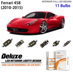 Kit de luces interiores LED para Ferrari 458 2010-2015 bombillas cúpula blanca actualización - Imagen 1 de 9