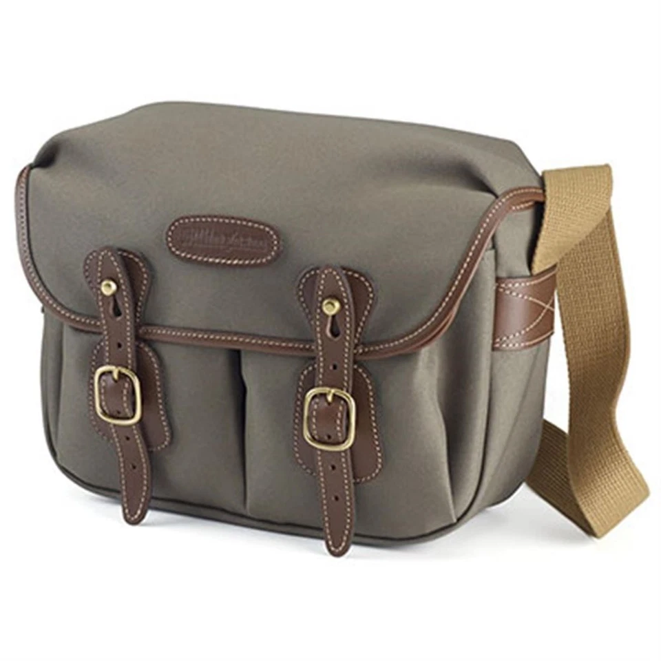 Bolso de hombro pequeño Billingham Hadley - Sage FibreNyte / cuero chocolate Foto 1 de 1
