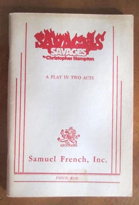 SAVAGES de Christopher Hampton 1976 SC Foto 1 de 2