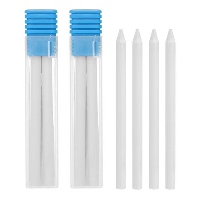 12Pcs 5.6mm 2B Carpenter Pencil Lead Refills, Solid Dry Pencil Refills, White - Image 1 of 4