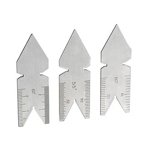 Zentrierlehre Messen Gewinde Werkzeug Hausmessung Edelstahl 60*20mm - Bild 1 von 10
