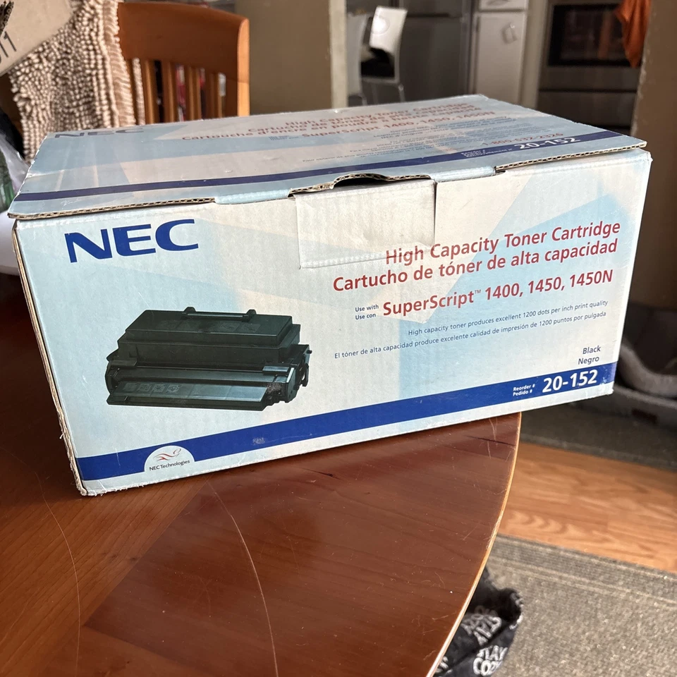 Cartucho de tóner de alta capacidad NEC 20-152 nuevo Foto 1 de 4