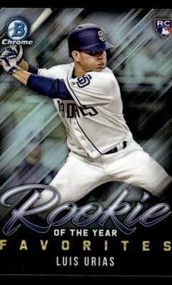 2019 BOWMAN LUIS URIAS ROYF-4 MINT ROOKIE OF THE YEAR FAVORITES RC PADRES - Image 1 of 2
