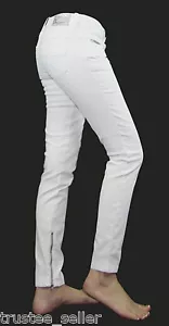 Diesel Women Grupee-Zip Ankle Skinny Jeggings Stretchy Pants Jeans 605J White - Picture 1 of 10