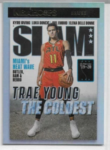 TRAE YOUNG 2020-21 PANINI HOOPS SLAM SILVER HOLO RARE INSERT SP HAWKS - Picture 1 of 1